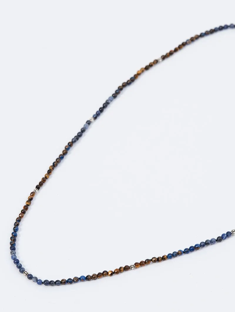 ASIF COLLANA MARRONE E BLU