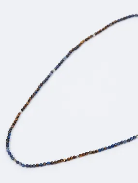 ASIF COLLANA MARRONE E BLU