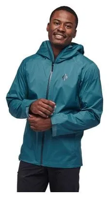 Black Diamond Stretch Blue Rain Jacket