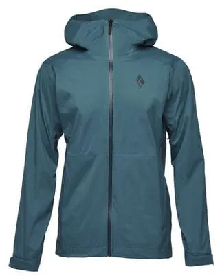Black Diamond Stretch Blue Rain Jacket