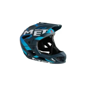 Casco DH/FR Met Parachute taglia L (59 - 62 cm) nero/blu