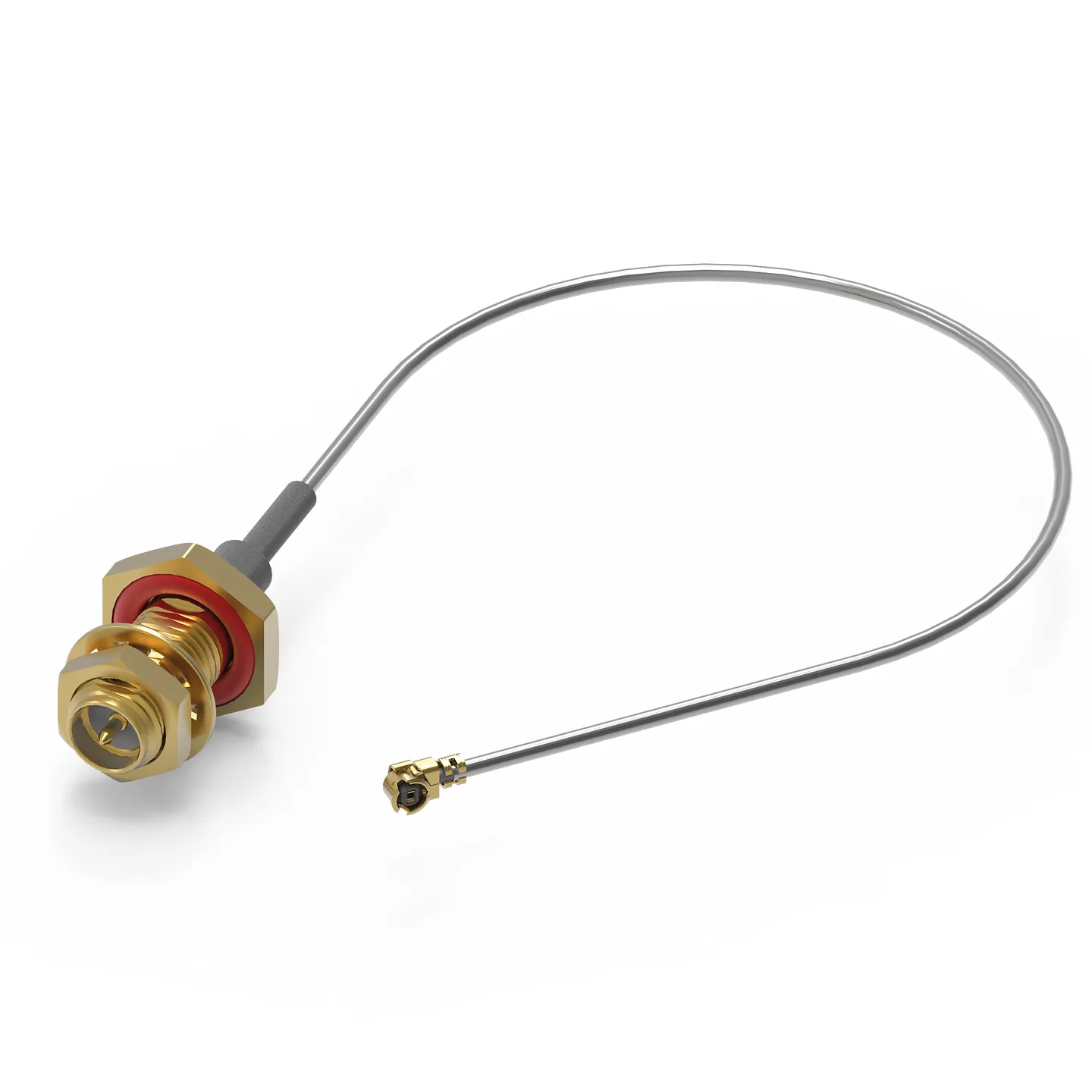 Cavo coassiale Wurth Elektronik, RP-SMA / UMRF, L. 150mm, 50 Ω, col. Grigio