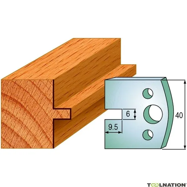CMT 690.017 Coppia di coltelli profilati altezza 40 mm numero 17
