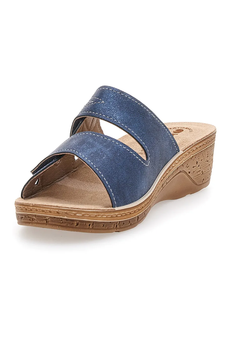 Denim Sandals with Velcro Straps Inblu 04 PV