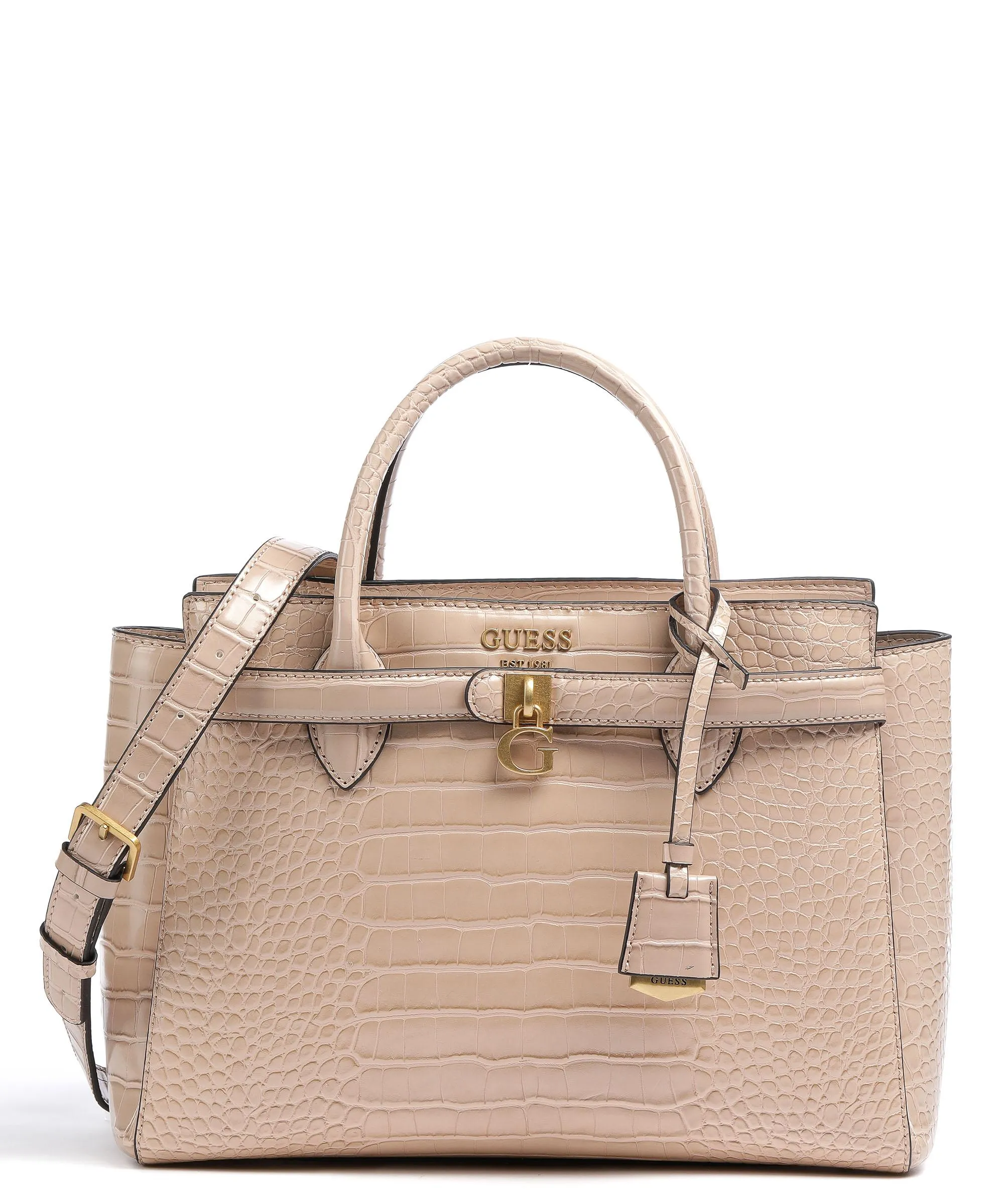  Guess Enisa Borsa a mano pelle sintetica beige  