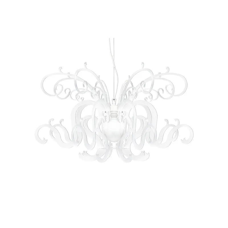 Iplex Lampadario Super Gorgon, bisabbiato bianco