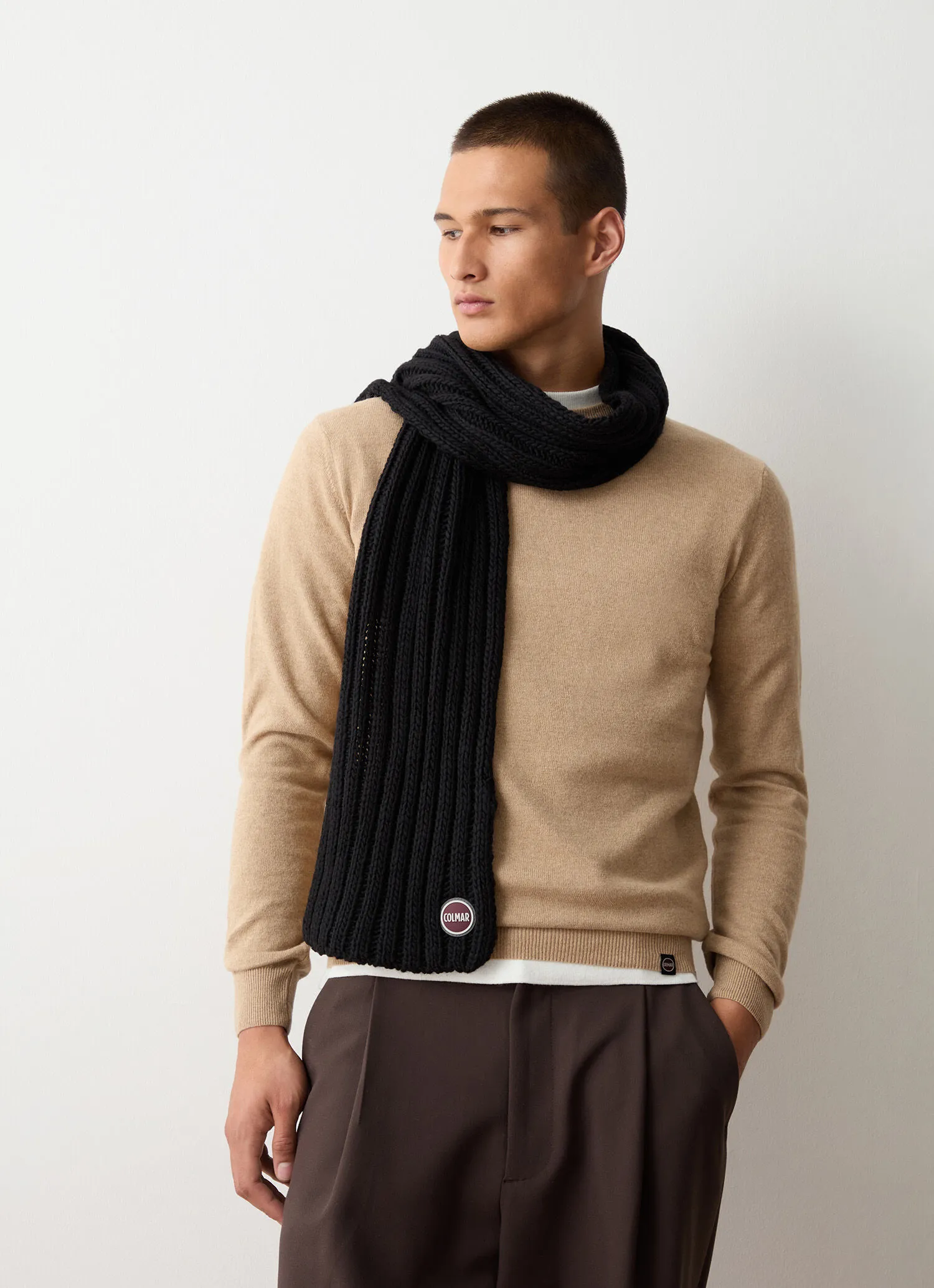 Unisex cable stitch pattern scarf