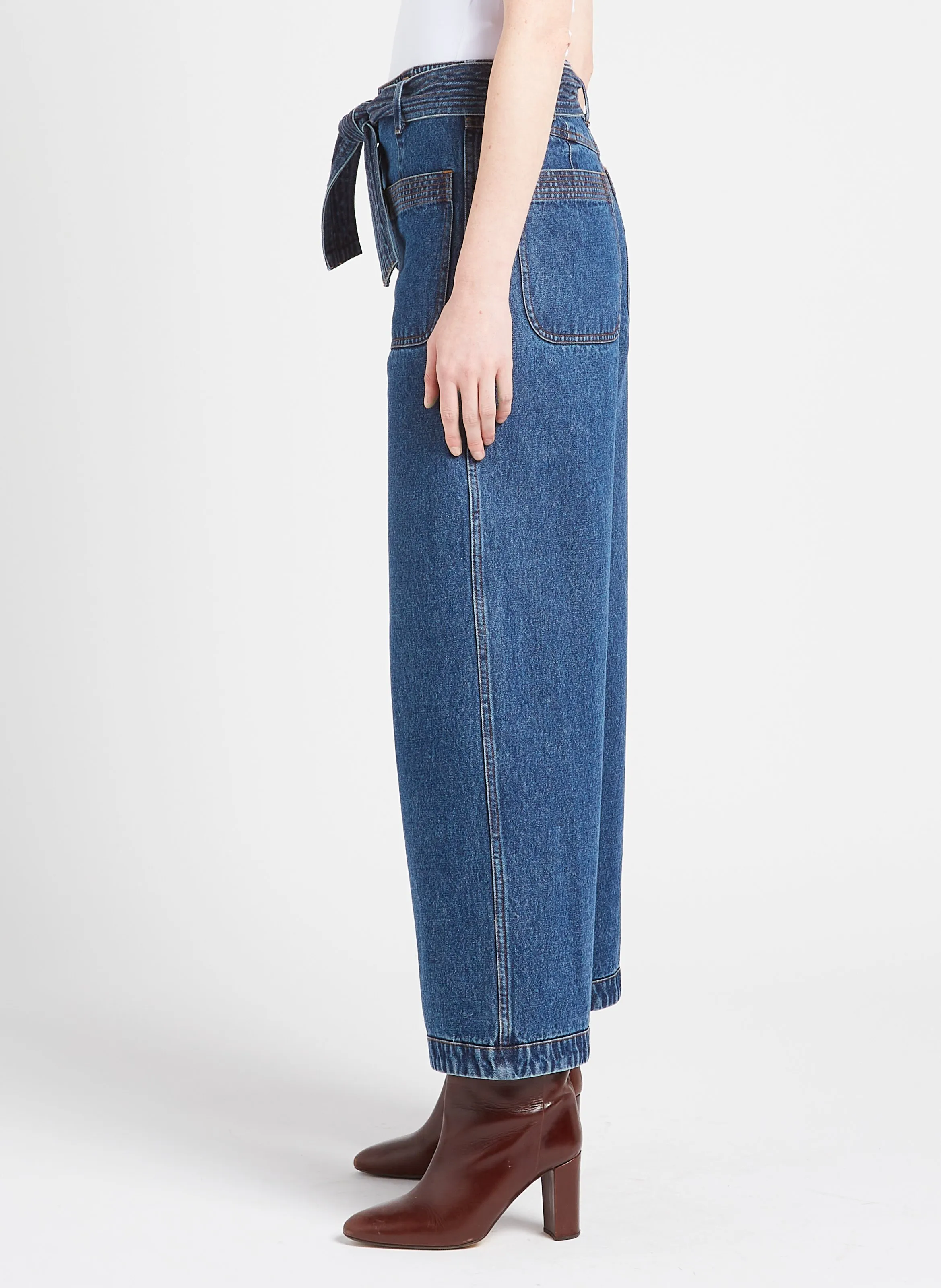  LOUISE MISHA   DOILLON - Jeans larghi in cotone | Blu