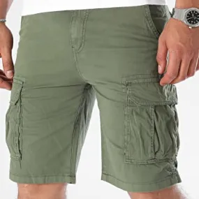 Pantaloncini Cargo Verde Khaki
