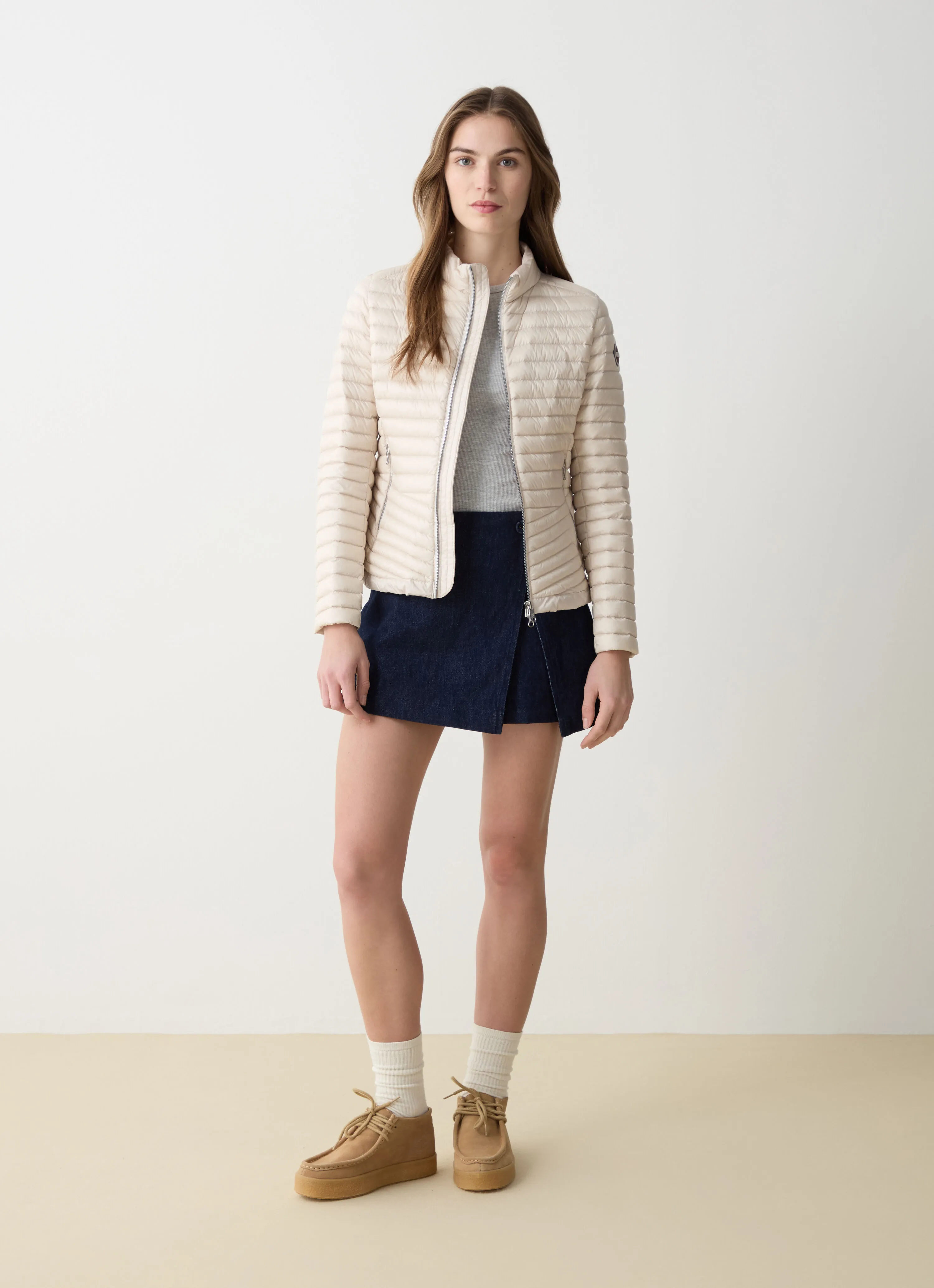 Rounded Hem Down Jacket