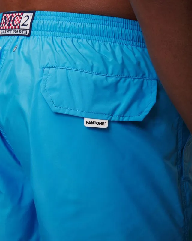 Shorts da bagno blu da uomo MC2 Saint Barth