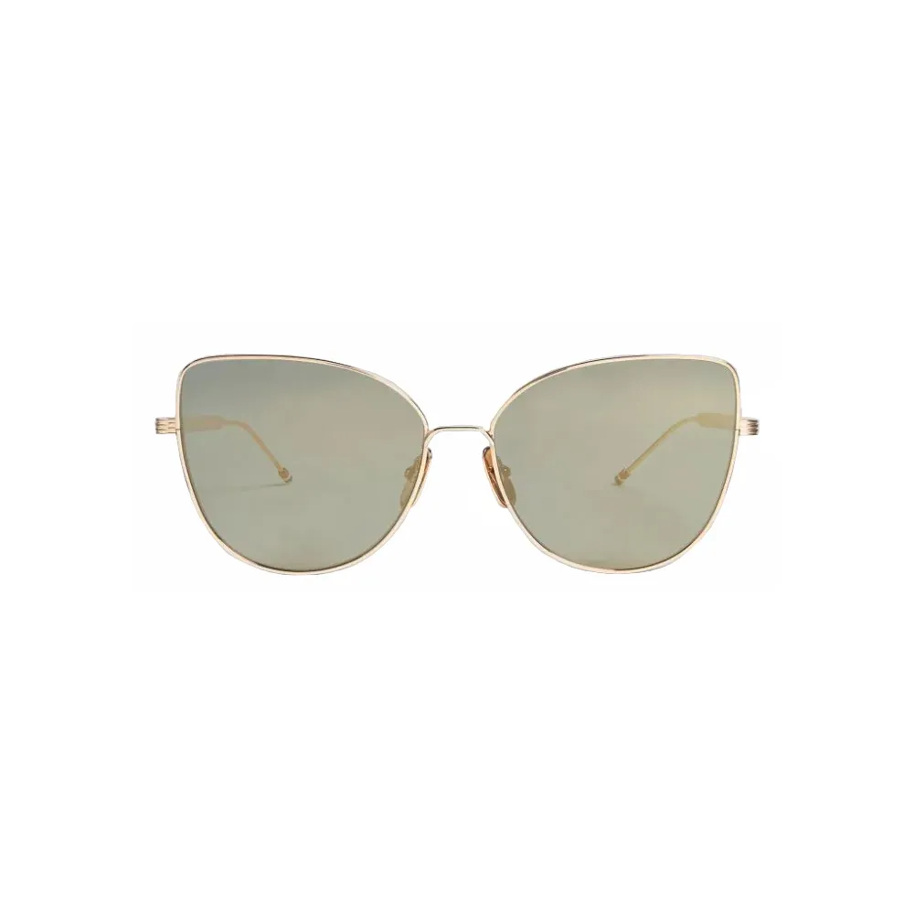 Thom Browne - Occhiali da Sole Cat Eye in Argento e Oro - Thom Browne Eyewear