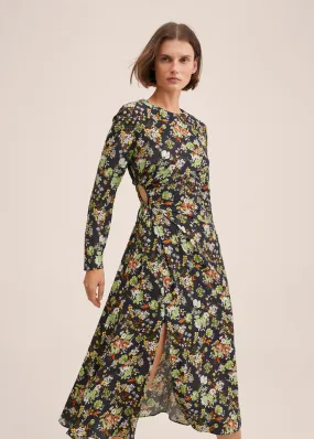 Gathered Split Dress